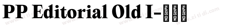 PP Editorial Old I字体转换